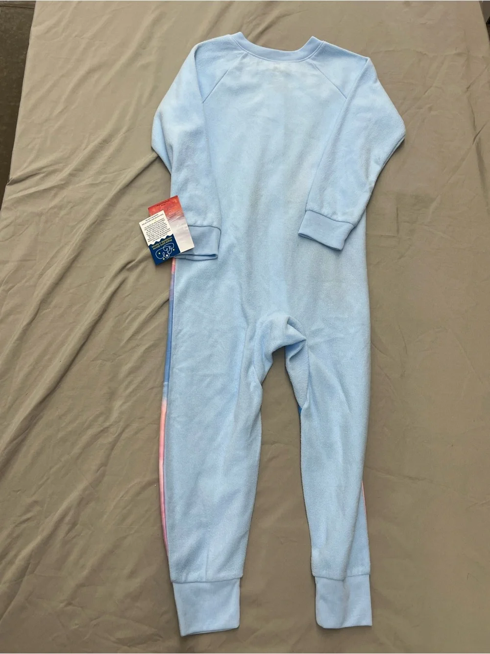 Disney Frozen Anna & Elsa Light Blue and Pink One Piece Pajamas Size 4/5 NWT